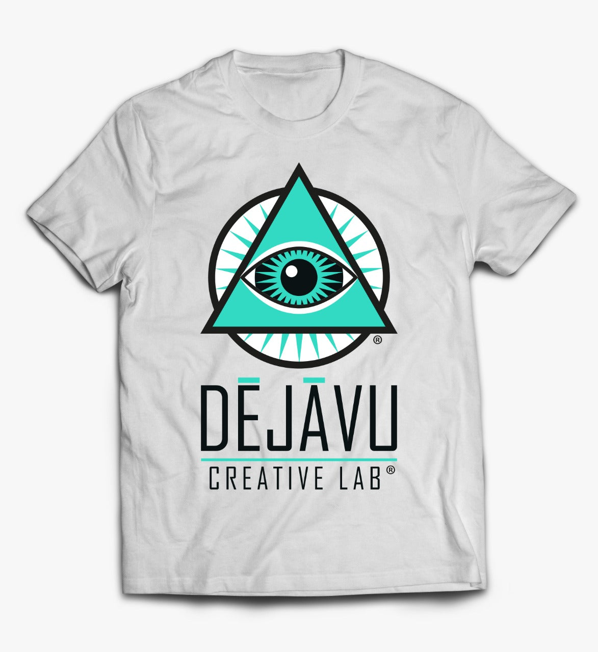 Playera Dejavu Creative Lab Logo Original Blanco